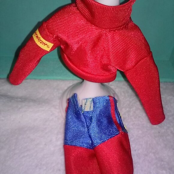 Barbie Doll Baywatch Lifeguard Red Jacket & shorts beach 90s - Picture 4 of 7